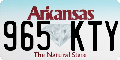 AR license plate 965KTY