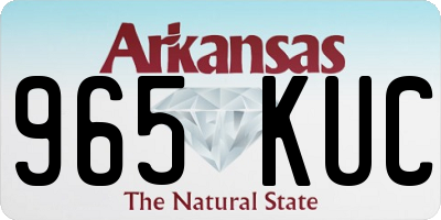 AR license plate 965KUC