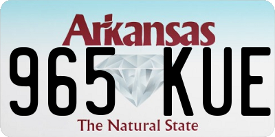 AR license plate 965KUE