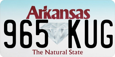 AR license plate 965KUG