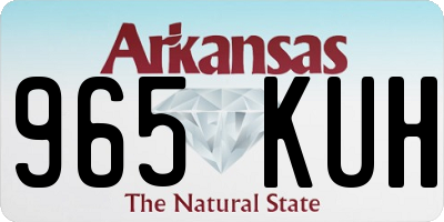 AR license plate 965KUH