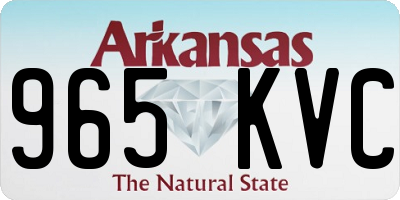 AR license plate 965KVC
