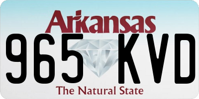 AR license plate 965KVD