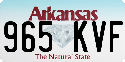 AR license plate 965KVF