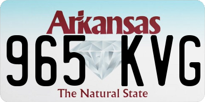 AR license plate 965KVG