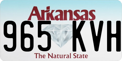 AR license plate 965KVH
