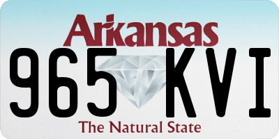 AR license plate 965KVI