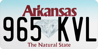 AR license plate 965KVL