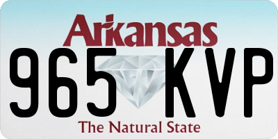 AR license plate 965KVP