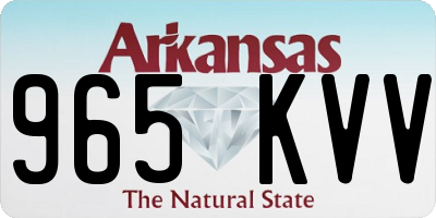AR license plate 965KVV