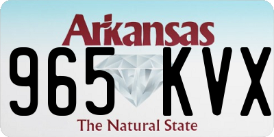 AR license plate 965KVX