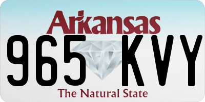 AR license plate 965KVY