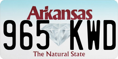 AR license plate 965KWD