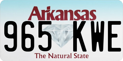 AR license plate 965KWE