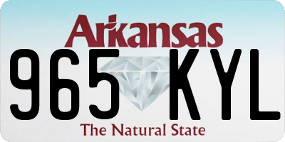 AR license plate 965KYL