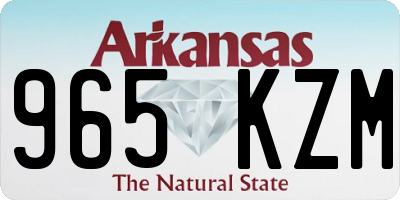 AR license plate 965KZM