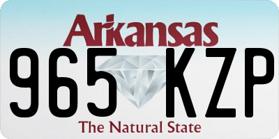 AR license plate 965KZP