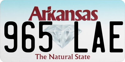 AR license plate 965LAE