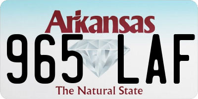 AR license plate 965LAF