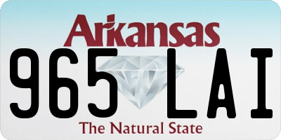 AR license plate 965LAI