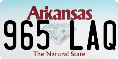 AR license plate 965LAQ