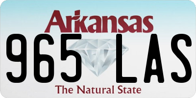 AR license plate 965LAS