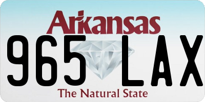 AR license plate 965LAX