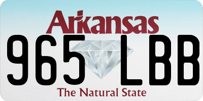 AR license plate 965LBB