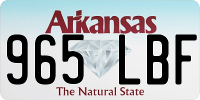 AR license plate 965LBF