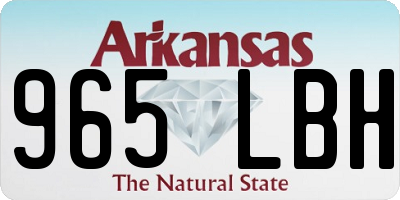 AR license plate 965LBH