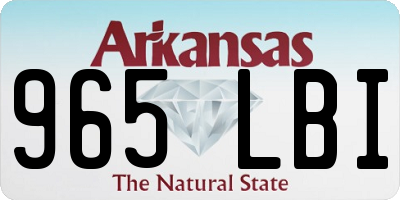 AR license plate 965LBI