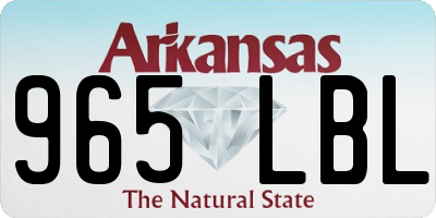AR license plate 965LBL