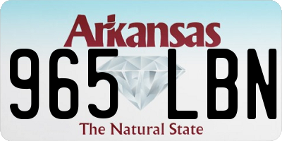 AR license plate 965LBN