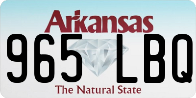 AR license plate 965LBQ