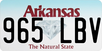 AR license plate 965LBV