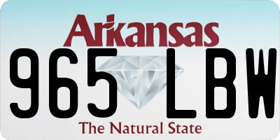 AR license plate 965LBW