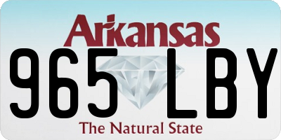 AR license plate 965LBY