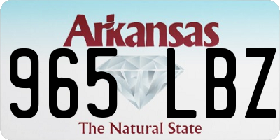 AR license plate 965LBZ