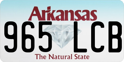 AR license plate 965LCB