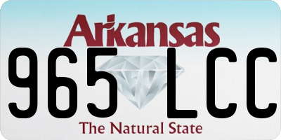 AR license plate 965LCC