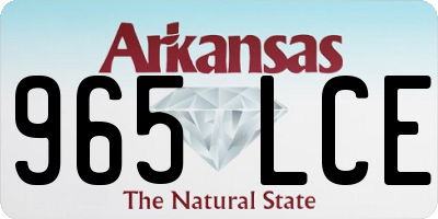 AR license plate 965LCE