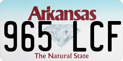 AR license plate 965LCF