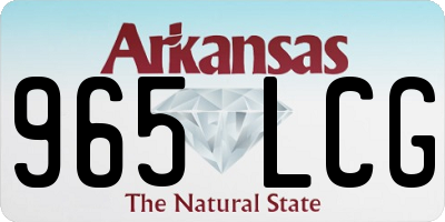 AR license plate 965LCG
