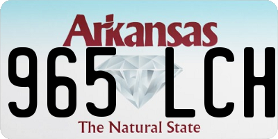 AR license plate 965LCH