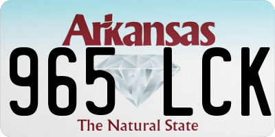 AR license plate 965LCK