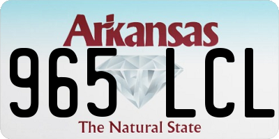 AR license plate 965LCL