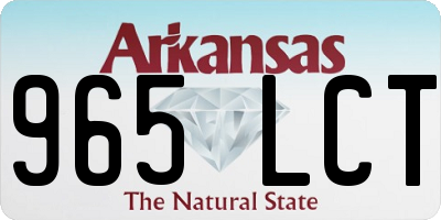 AR license plate 965LCT