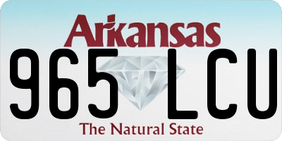 AR license plate 965LCU
