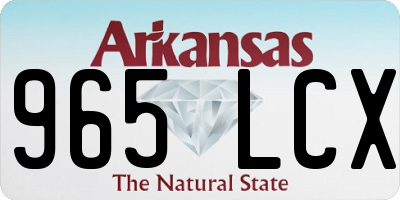 AR license plate 965LCX
