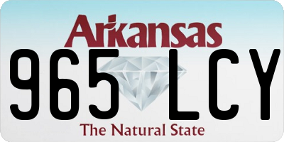 AR license plate 965LCY